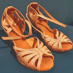 Gold Ballroom Heel